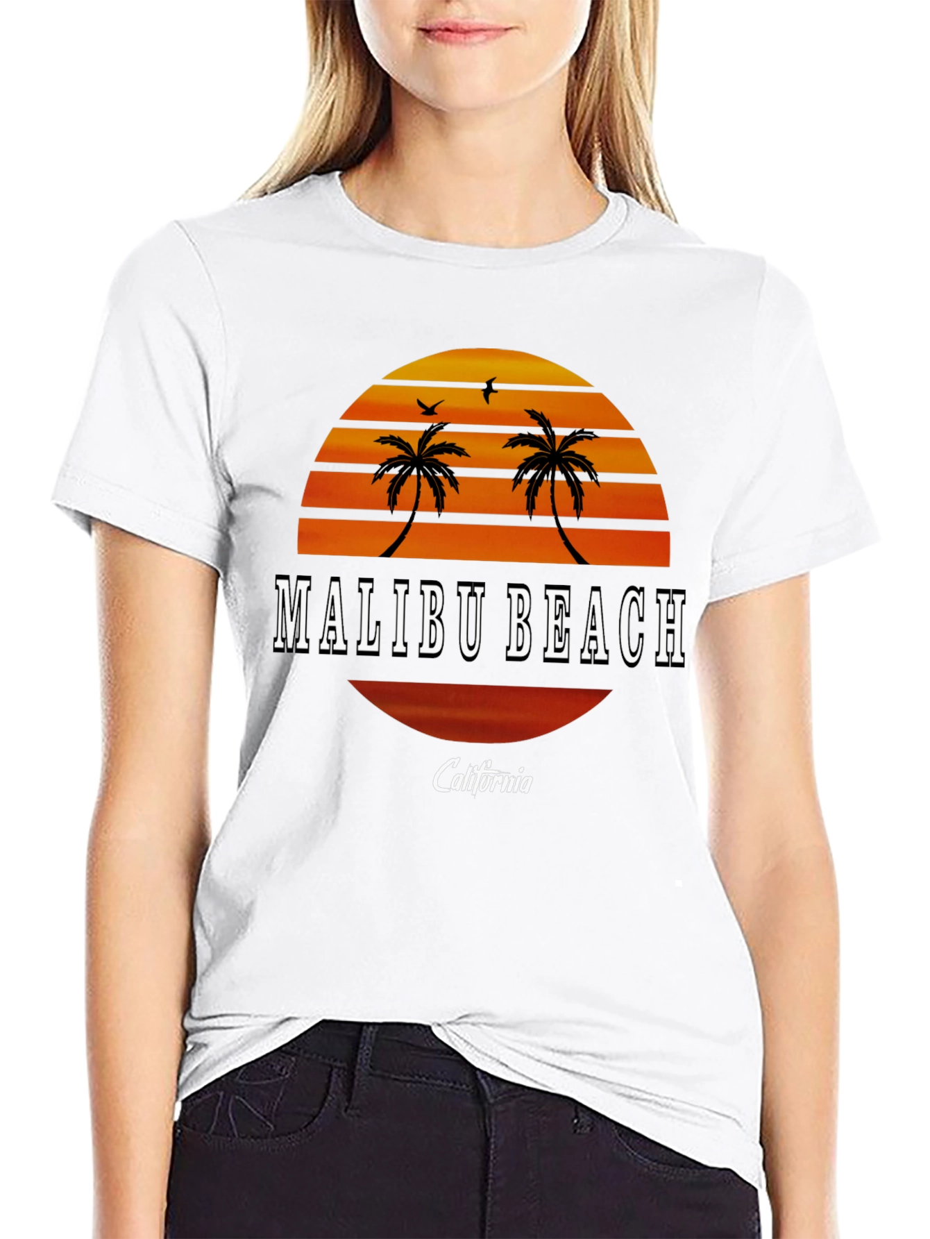 Malibu Beach California Graphic Tee