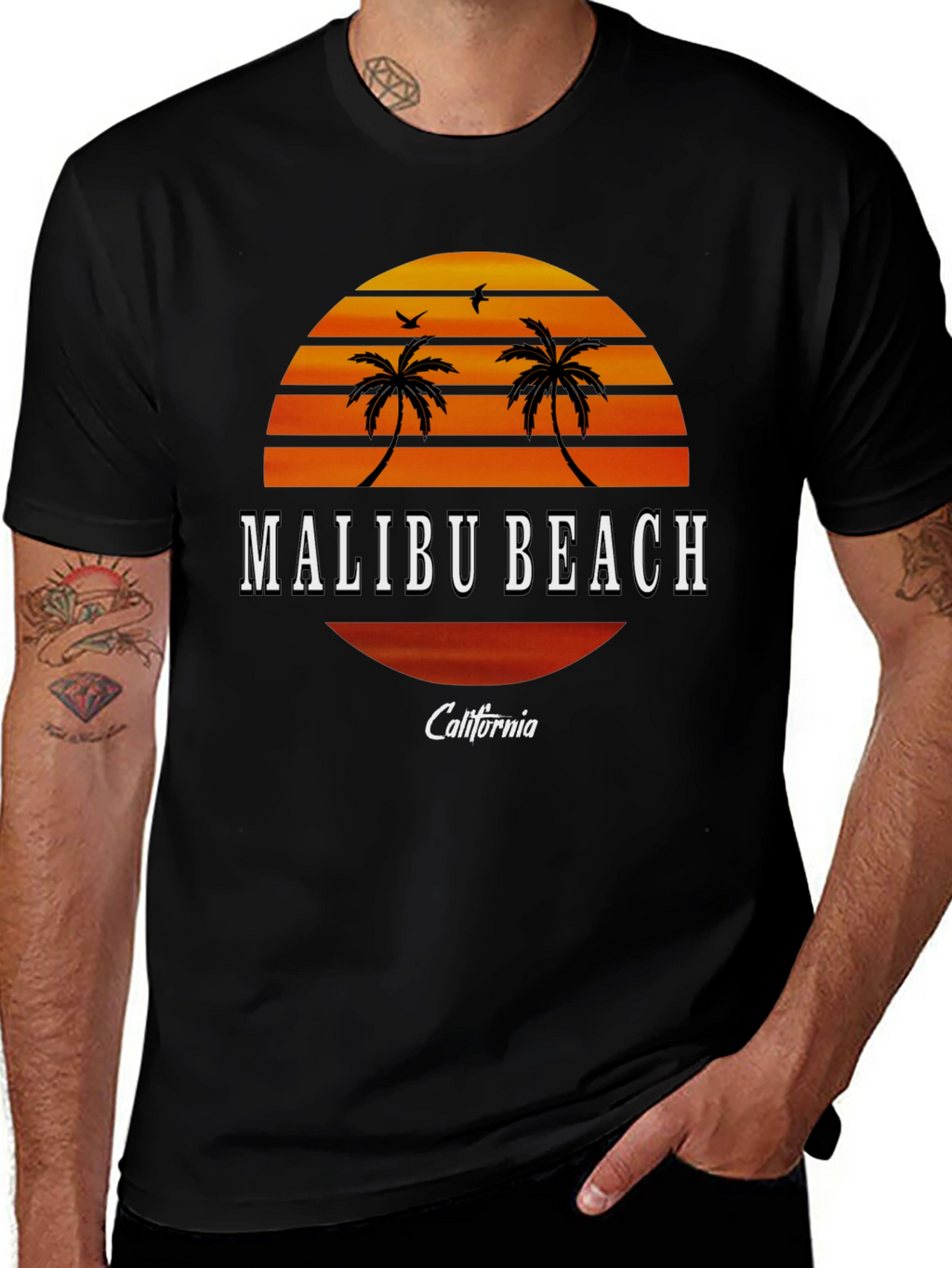 Malibu Beach California Graphic Tee