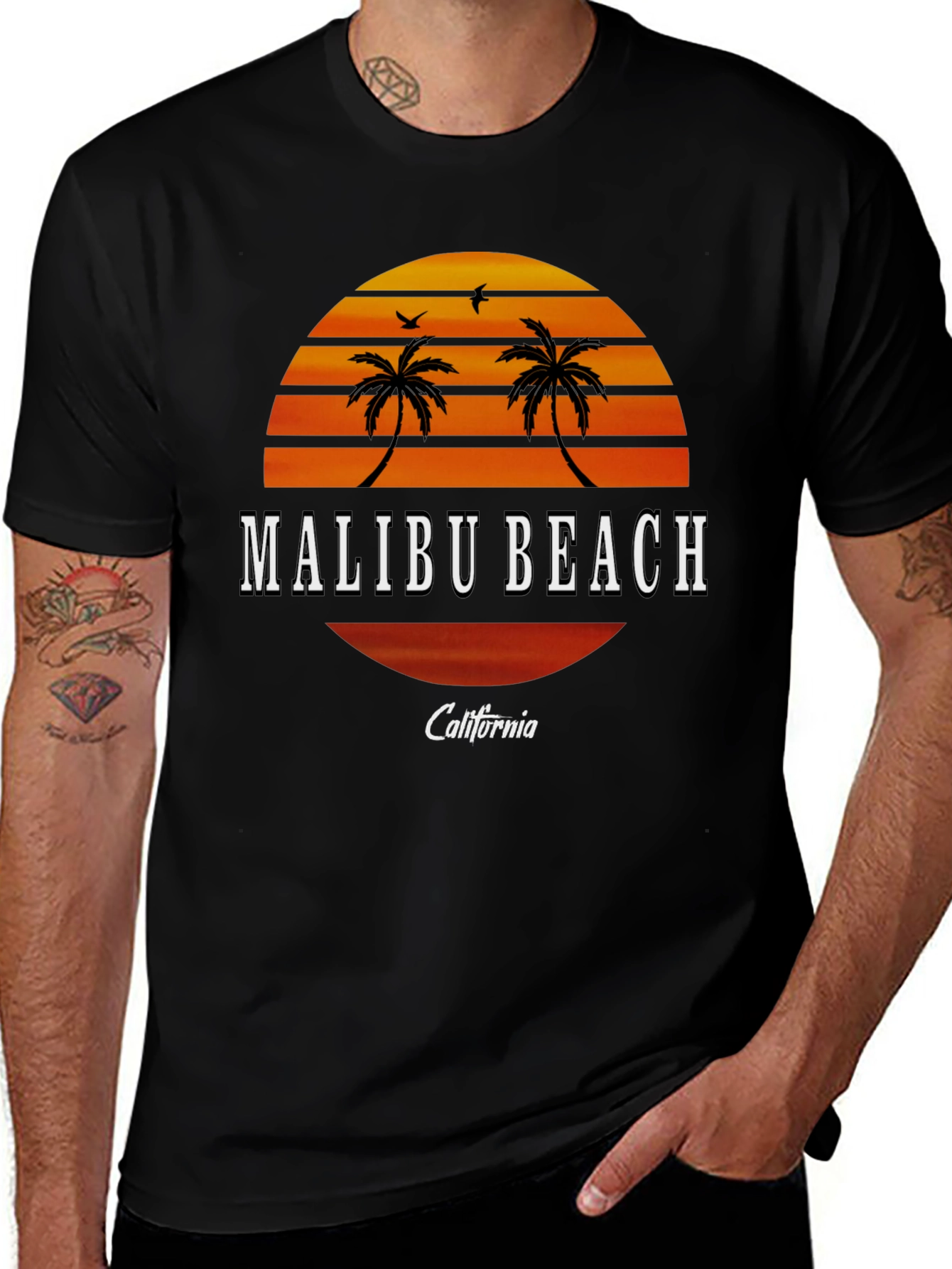 Malibu Beach California Graphic Tee