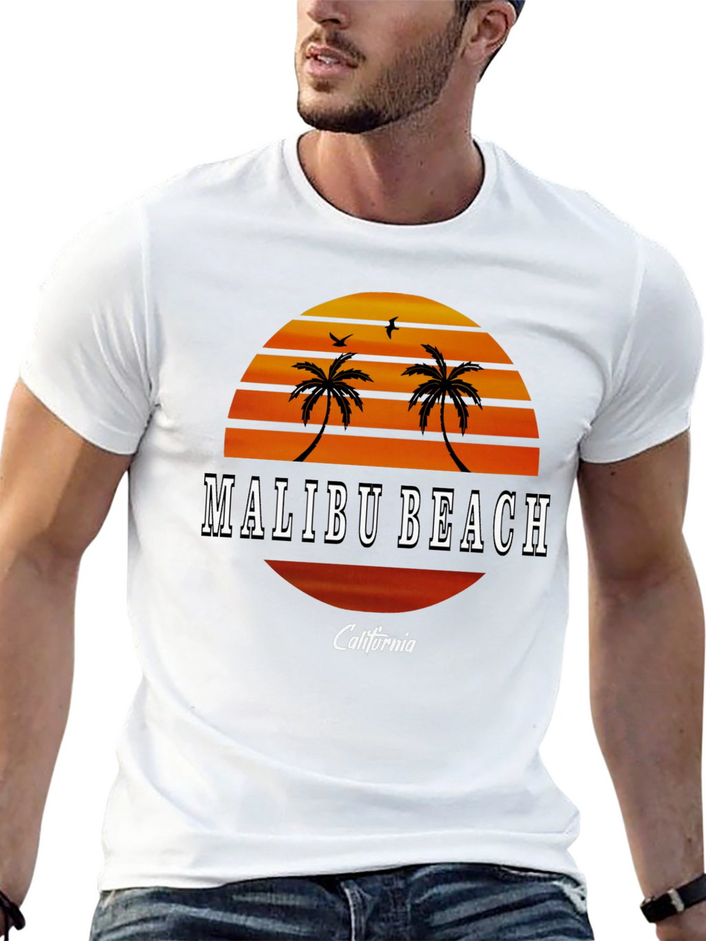 Malibu Beach California Graphic Tee