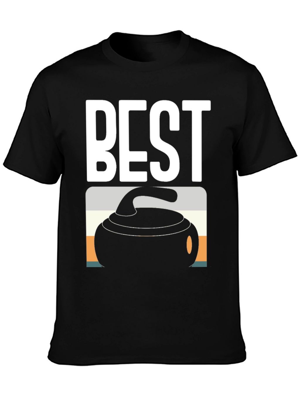 Best Curling T-Shirt - Black Tee