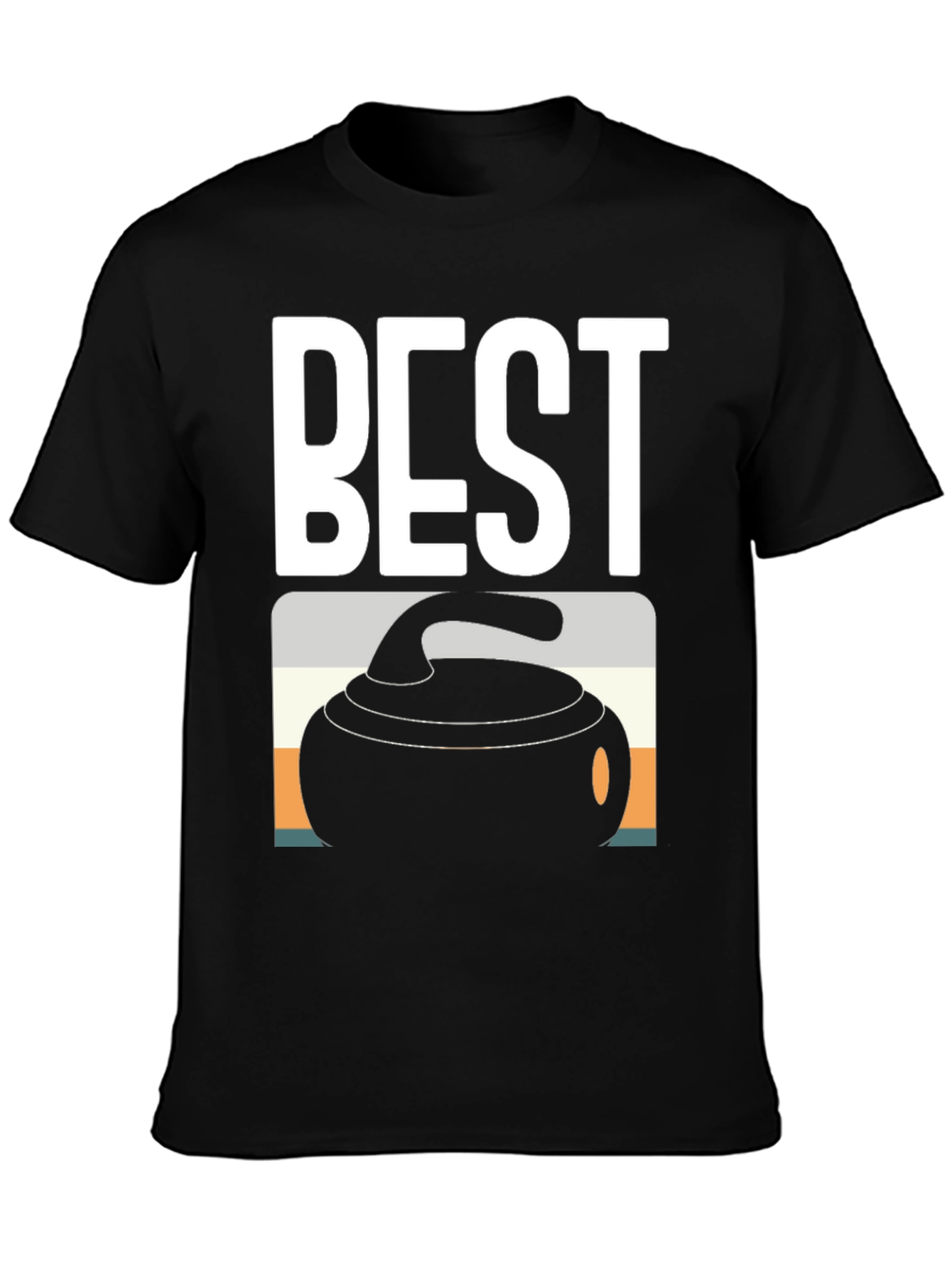 Best Curling T-Shirt - Black Tee