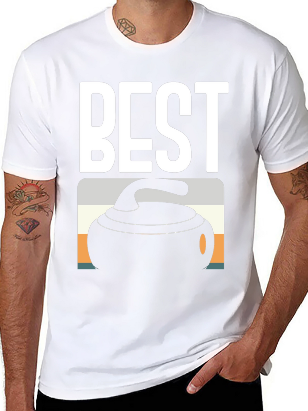 Best Curling T-Shirt - Black Tee