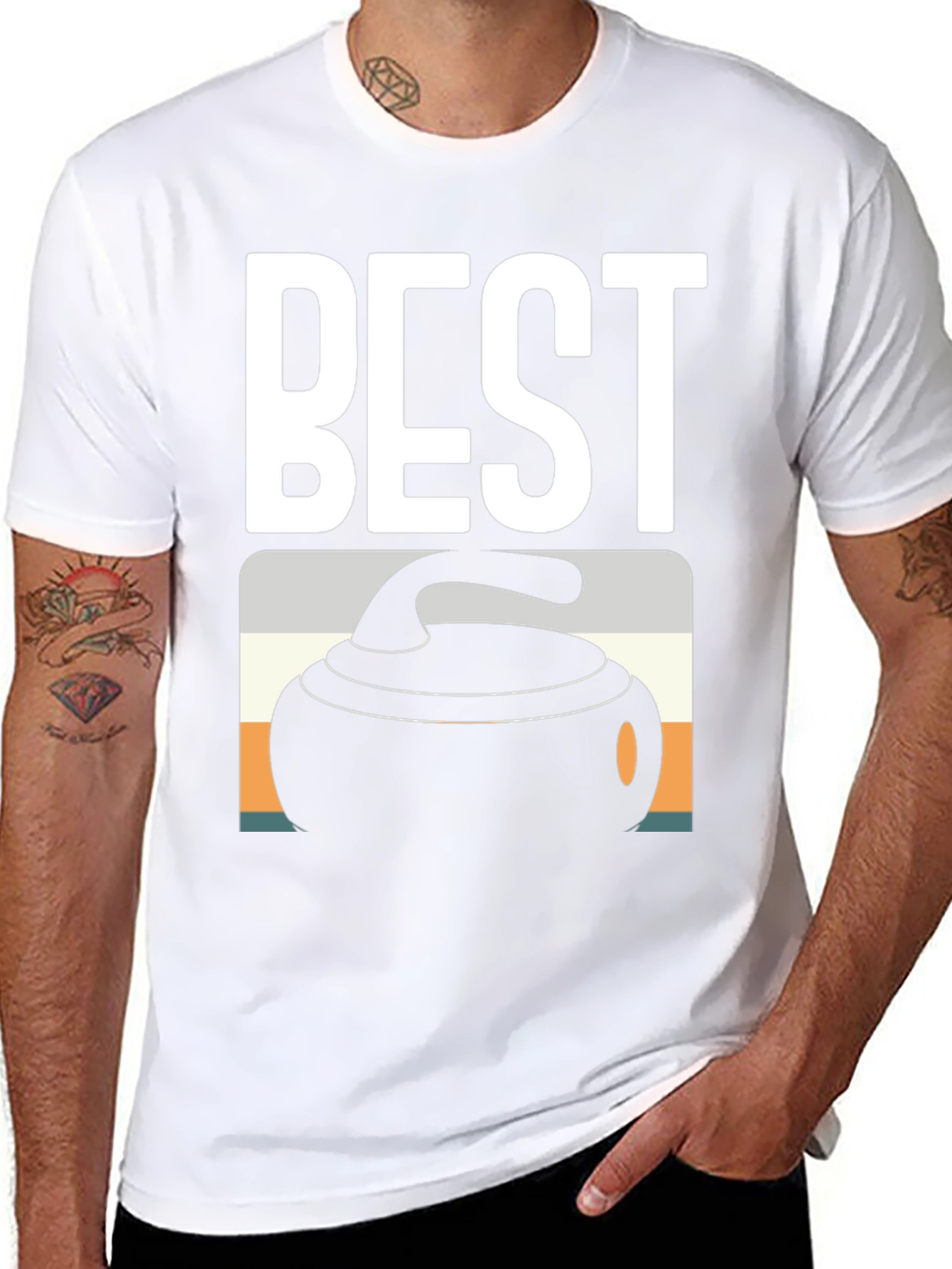 Best Curling T-Shirt - Black Tee