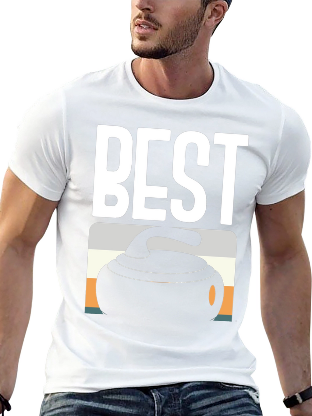Best Curling T-Shirt - Black Tee