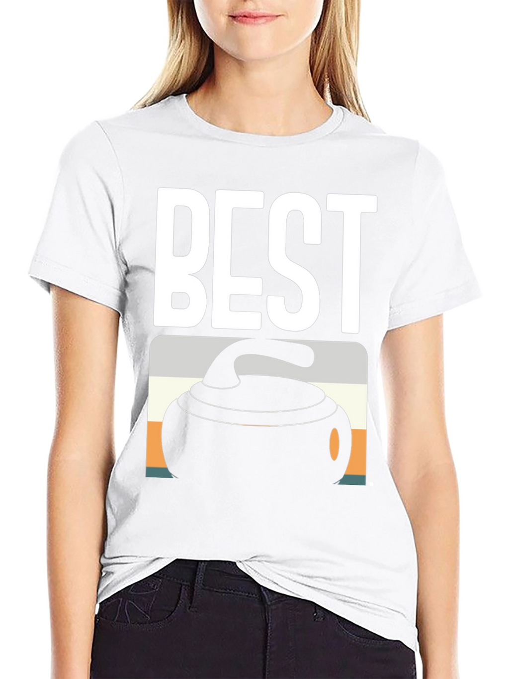 Best Curling T-Shirt - Black Tee