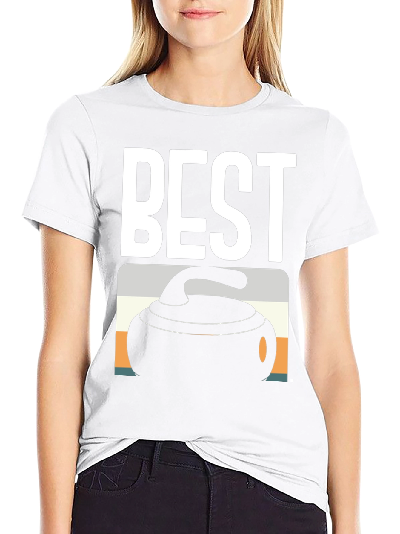 Best Curling T-Shirt - Black Tee