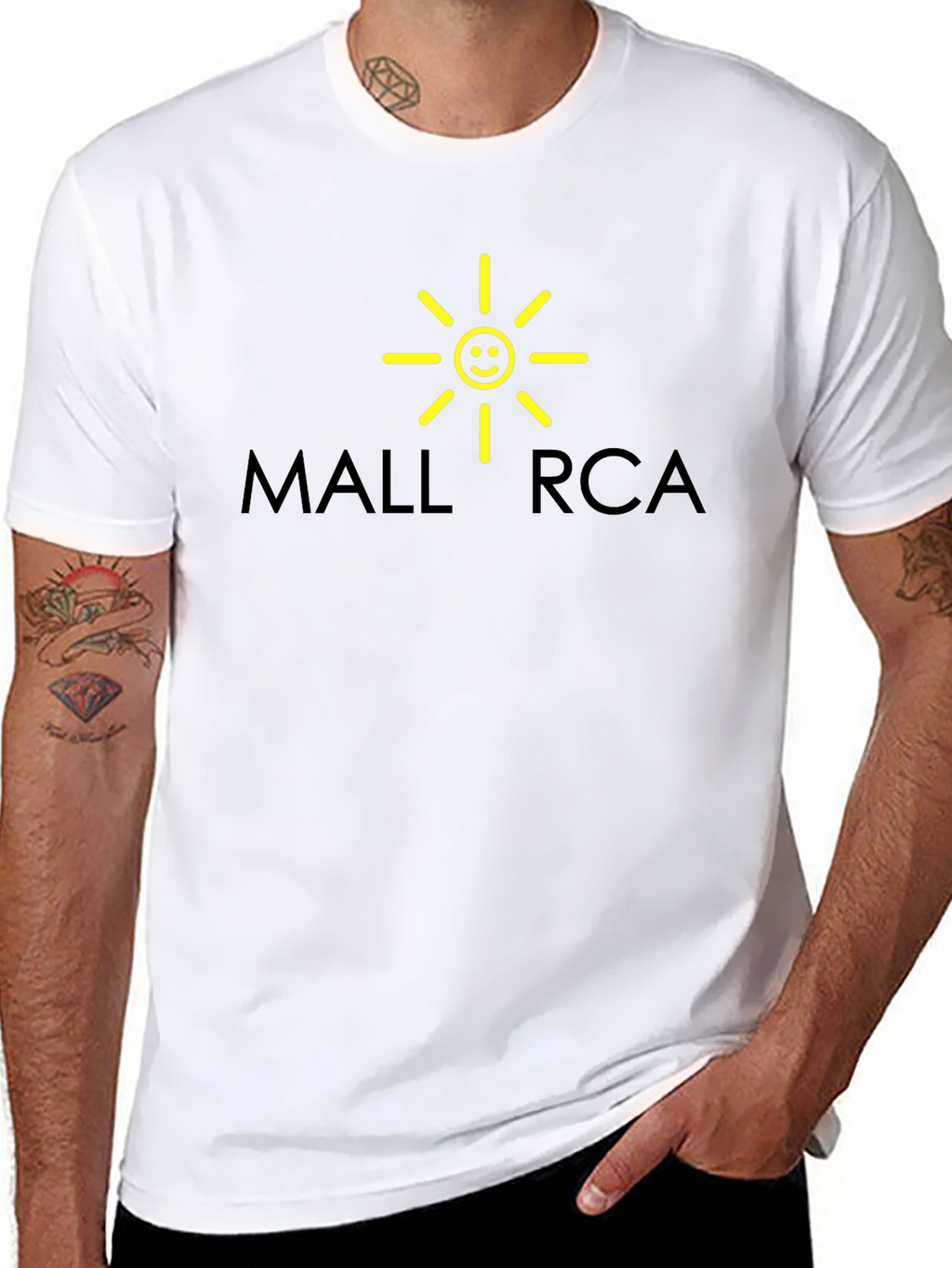 Mallorca Graphic T-Shirt - Black Cotton Tee