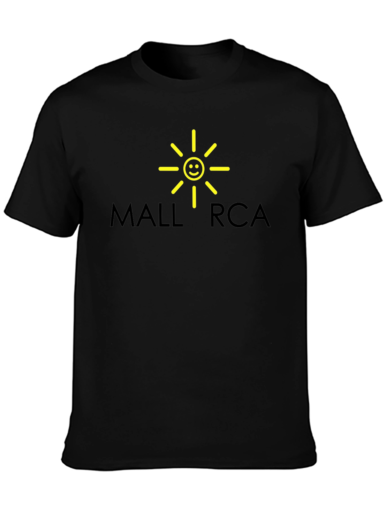 Mallorca Graphic T-Shirt - Black Cotton Tee