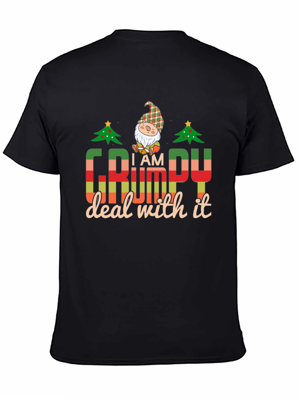 I am Grumpy Deal with It Mens Black T-Shirt