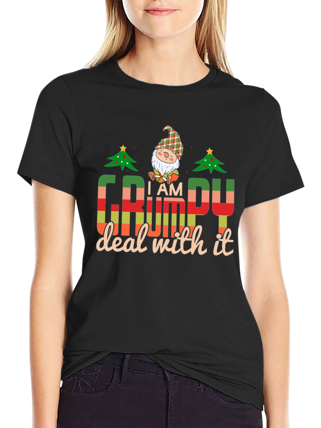I am Grumpy Deal with It Mens Black T-Shirt