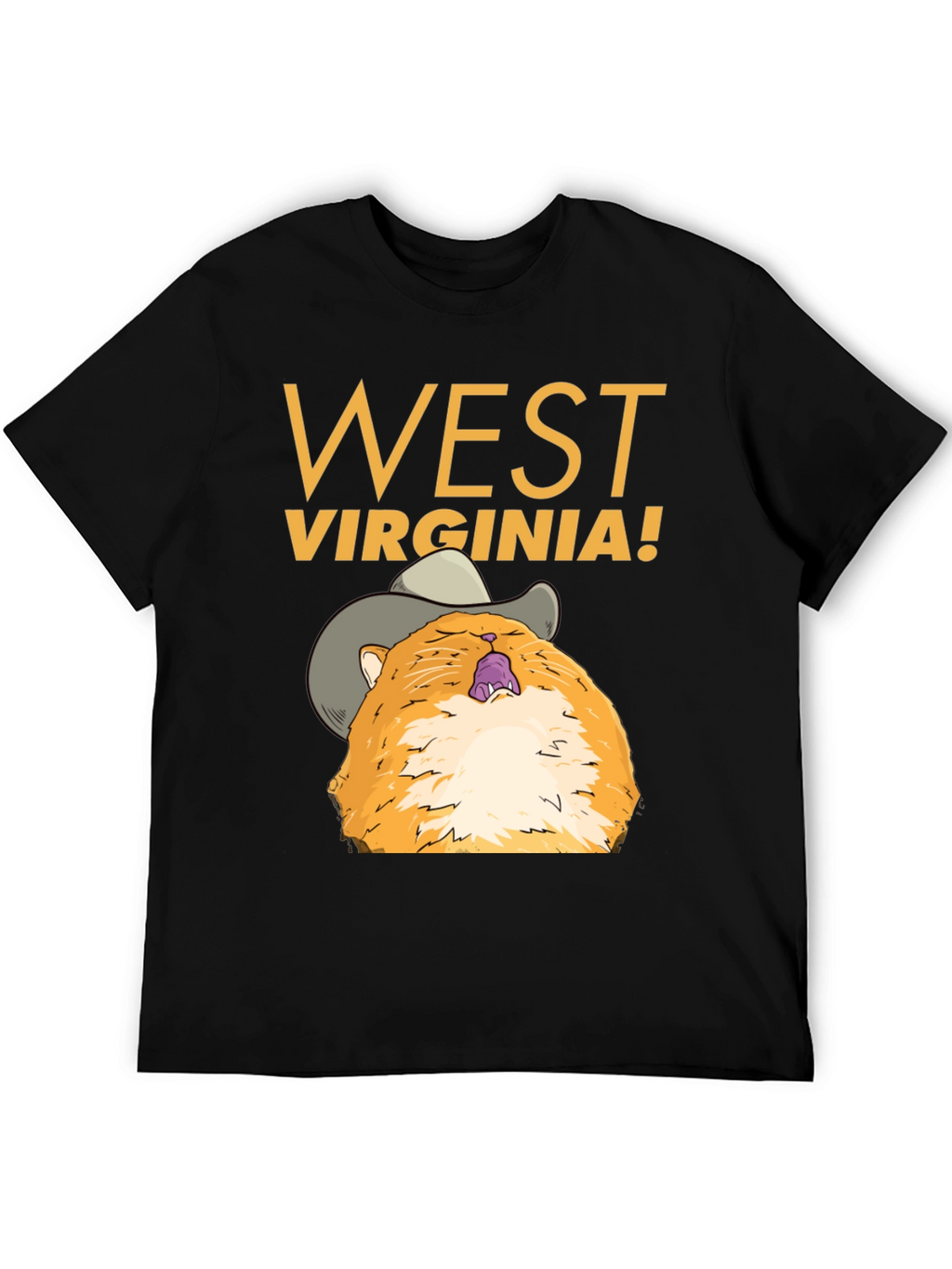 West Virginia Cat Graphic Tee