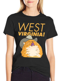 West Virginia Cat Graphic Tee