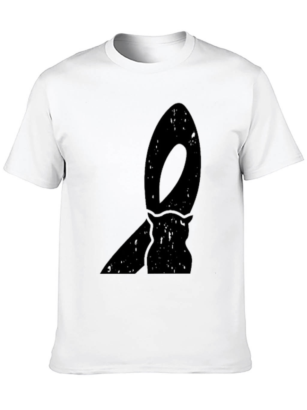 Black Graphic Tee - Retro Surfboard Design