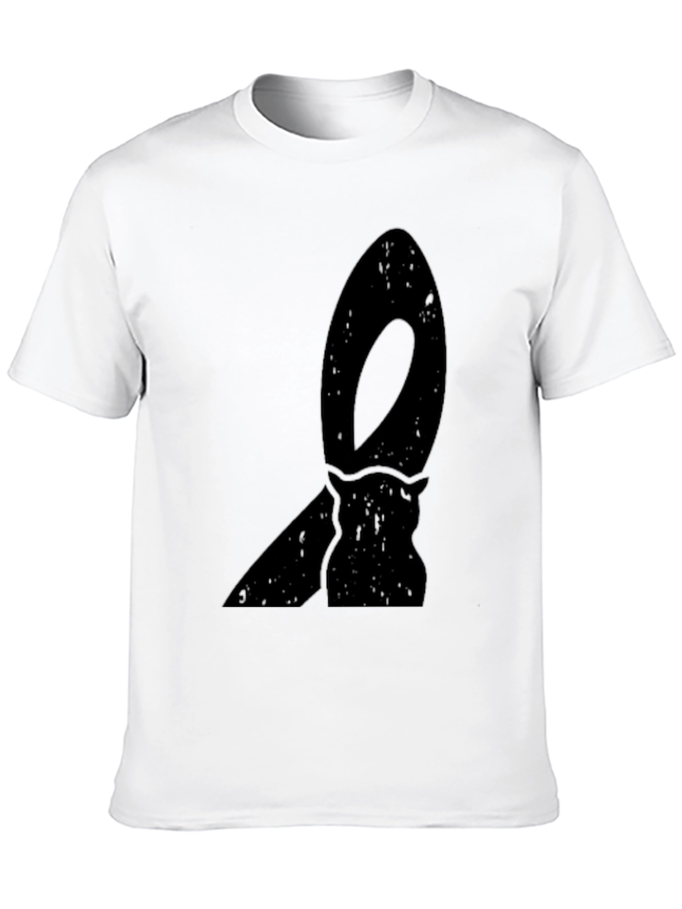 Black Graphic Tee - Retro Surfboard Design