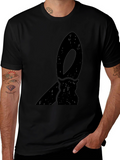 Black Graphic Tee - Retro Surfboard Design