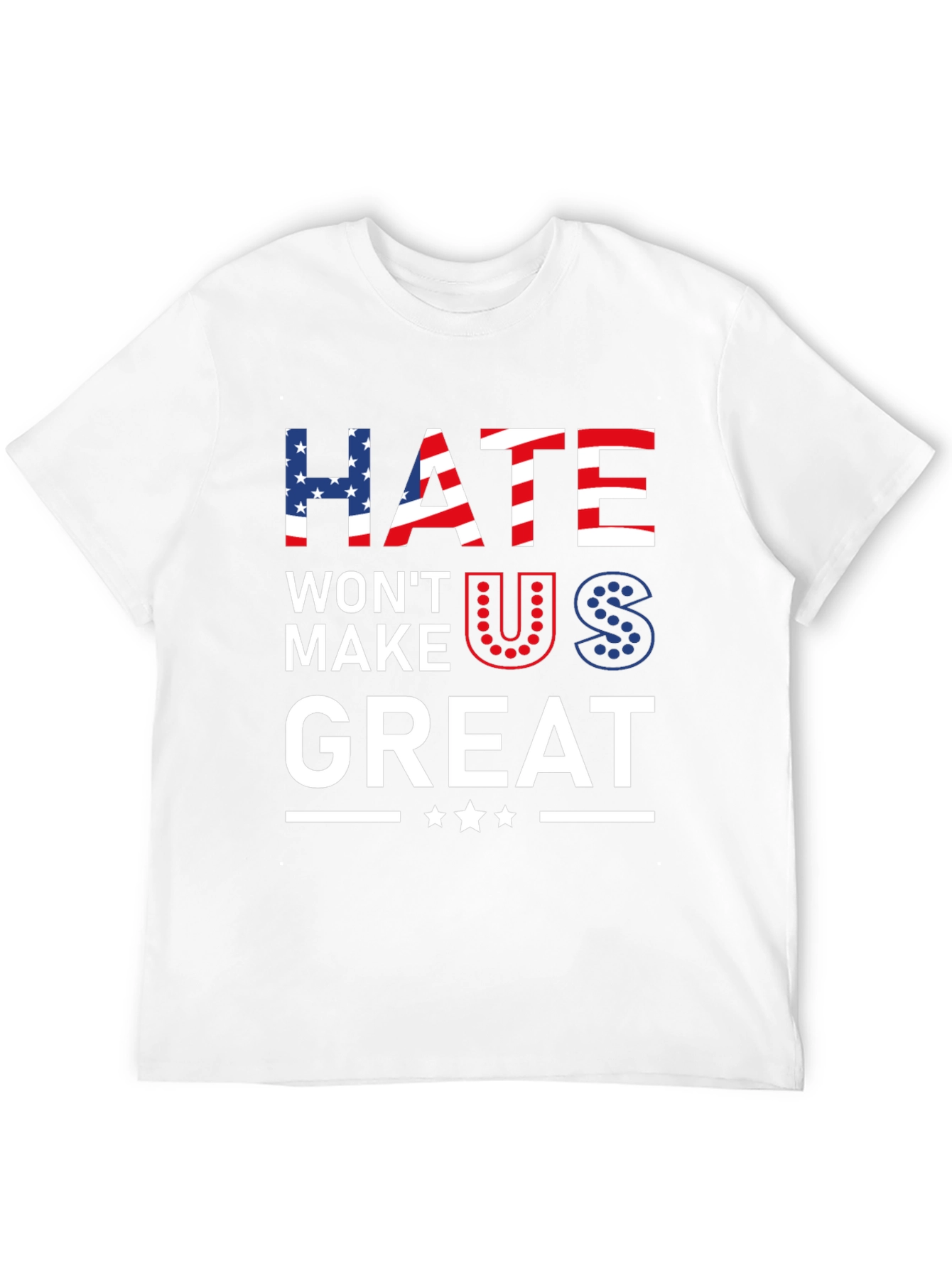 Hate Wont Make Us Great Patriotic Graphic Tee