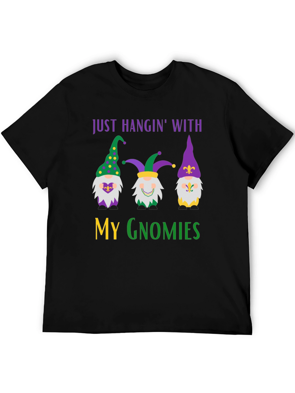 Mardi Gras Gnomies Graphic Tee
