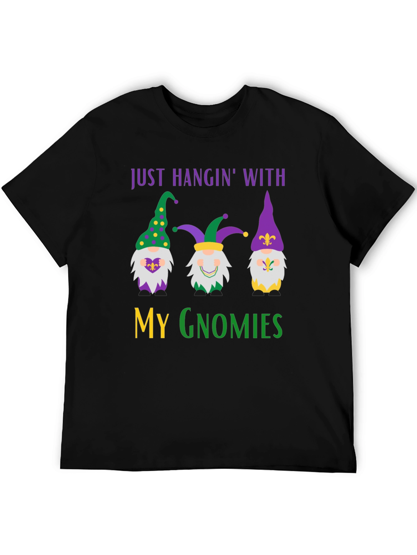 Mardi Gras Gnomies Graphic Tee