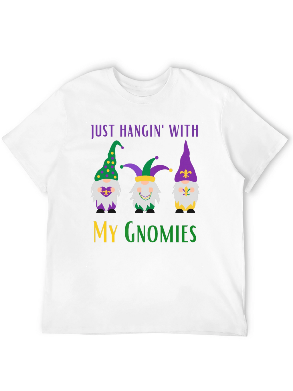 Mardi Gras Gnomies Graphic Tee