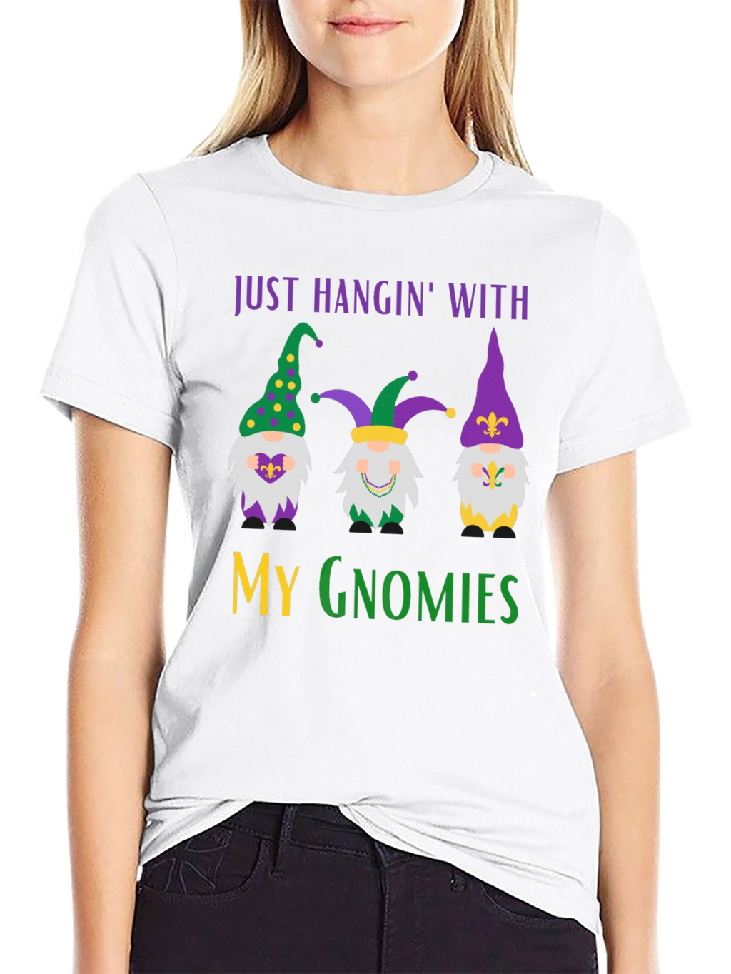 Mardi Gras Gnomies Graphic Tee