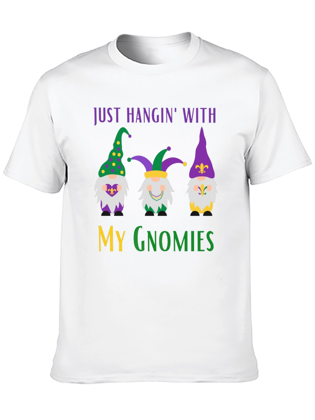 Mardi Gras Gnomies Graphic Tee