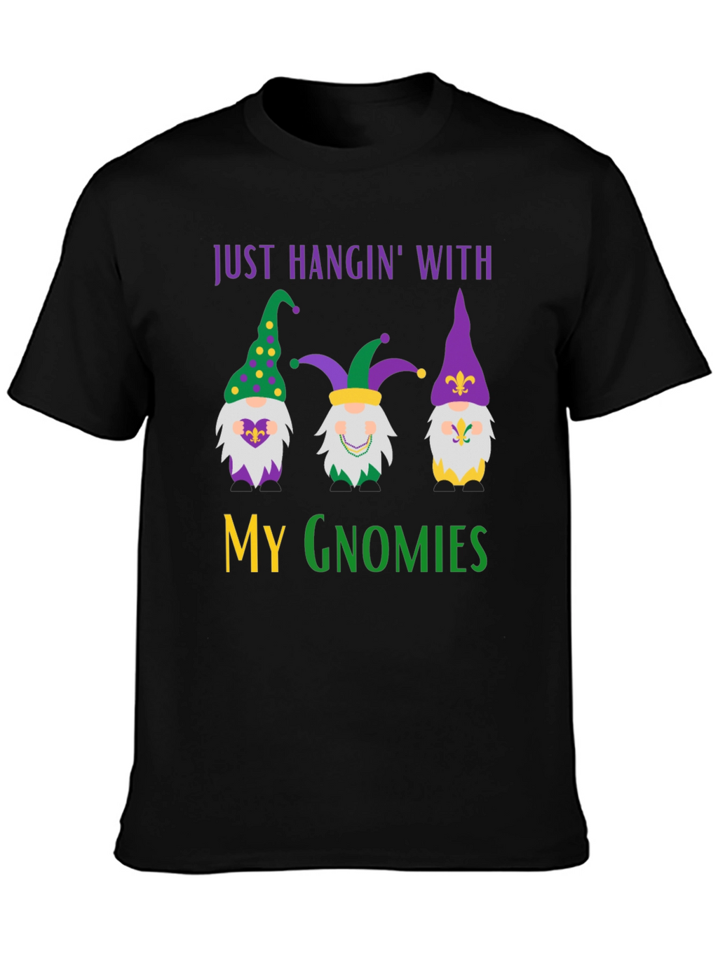 Mardi Gras Gnomies Graphic Tee