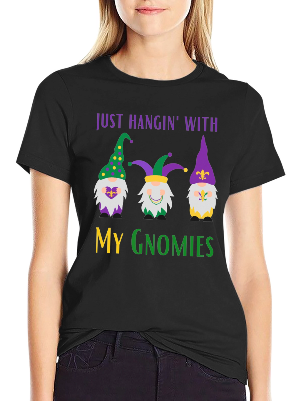 Mardi Gras Gnomies Graphic Tee
