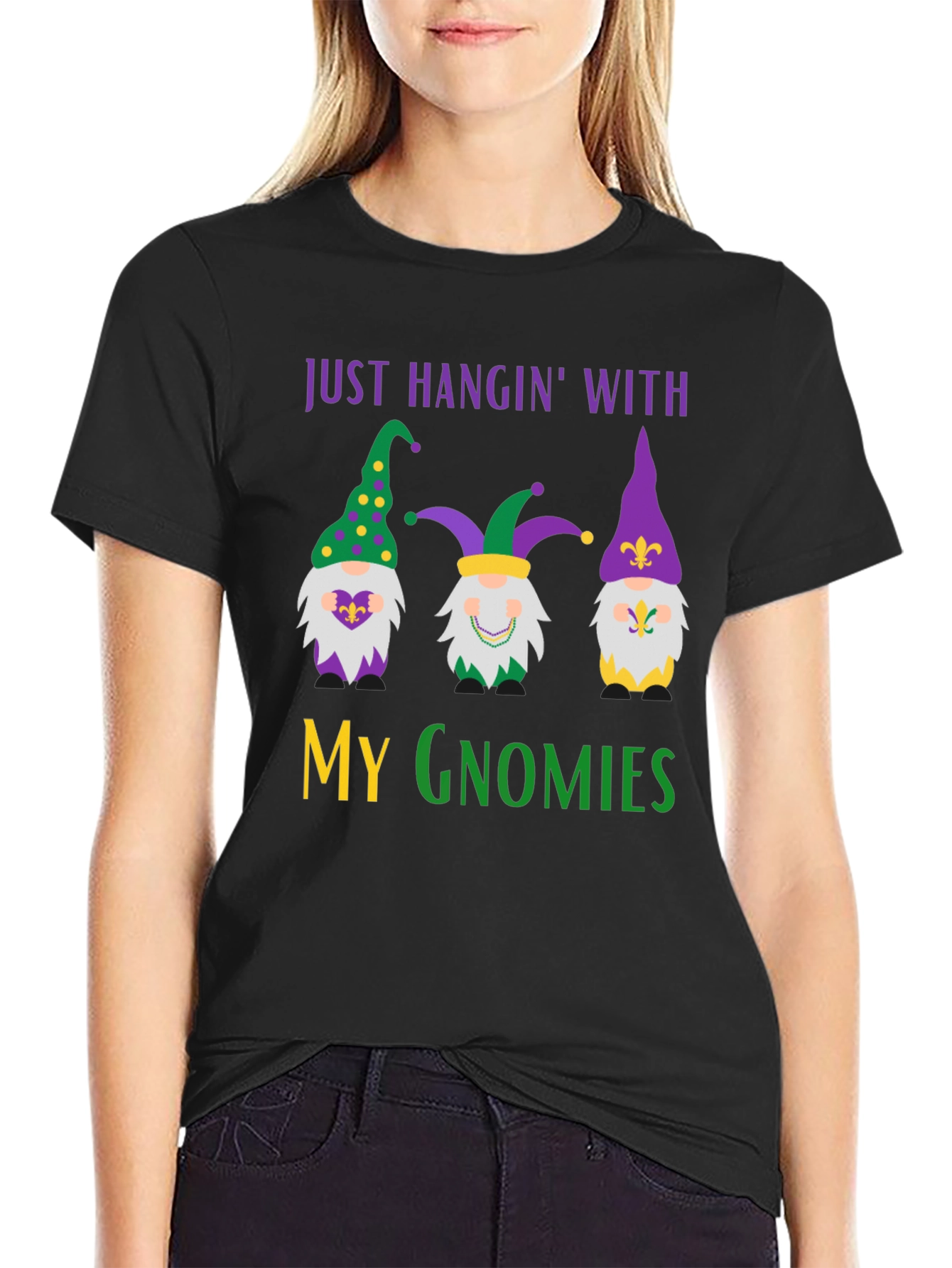 Mardi Gras Gnomies Graphic Tee