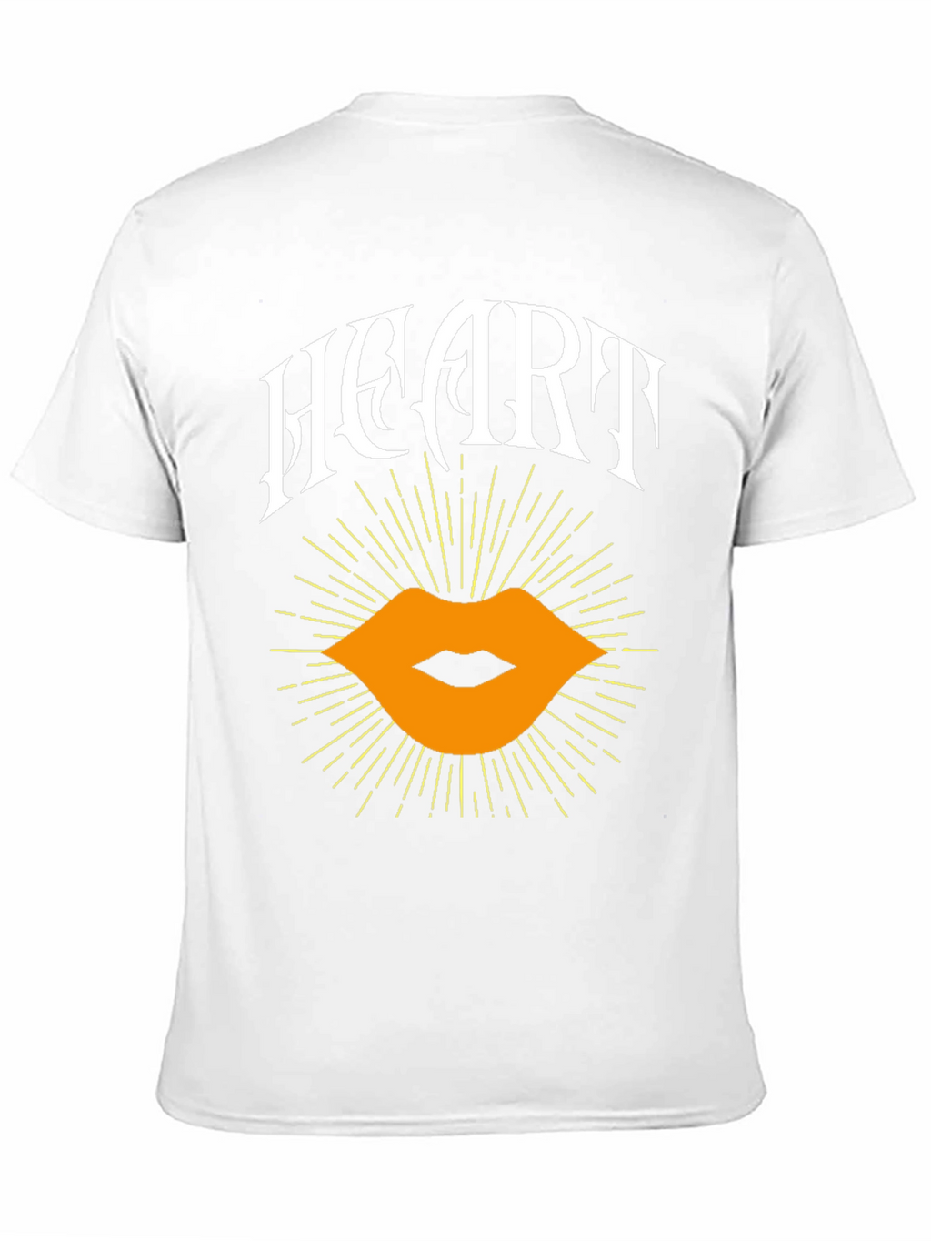 Heart Lips Graphic Black T-Shirt
