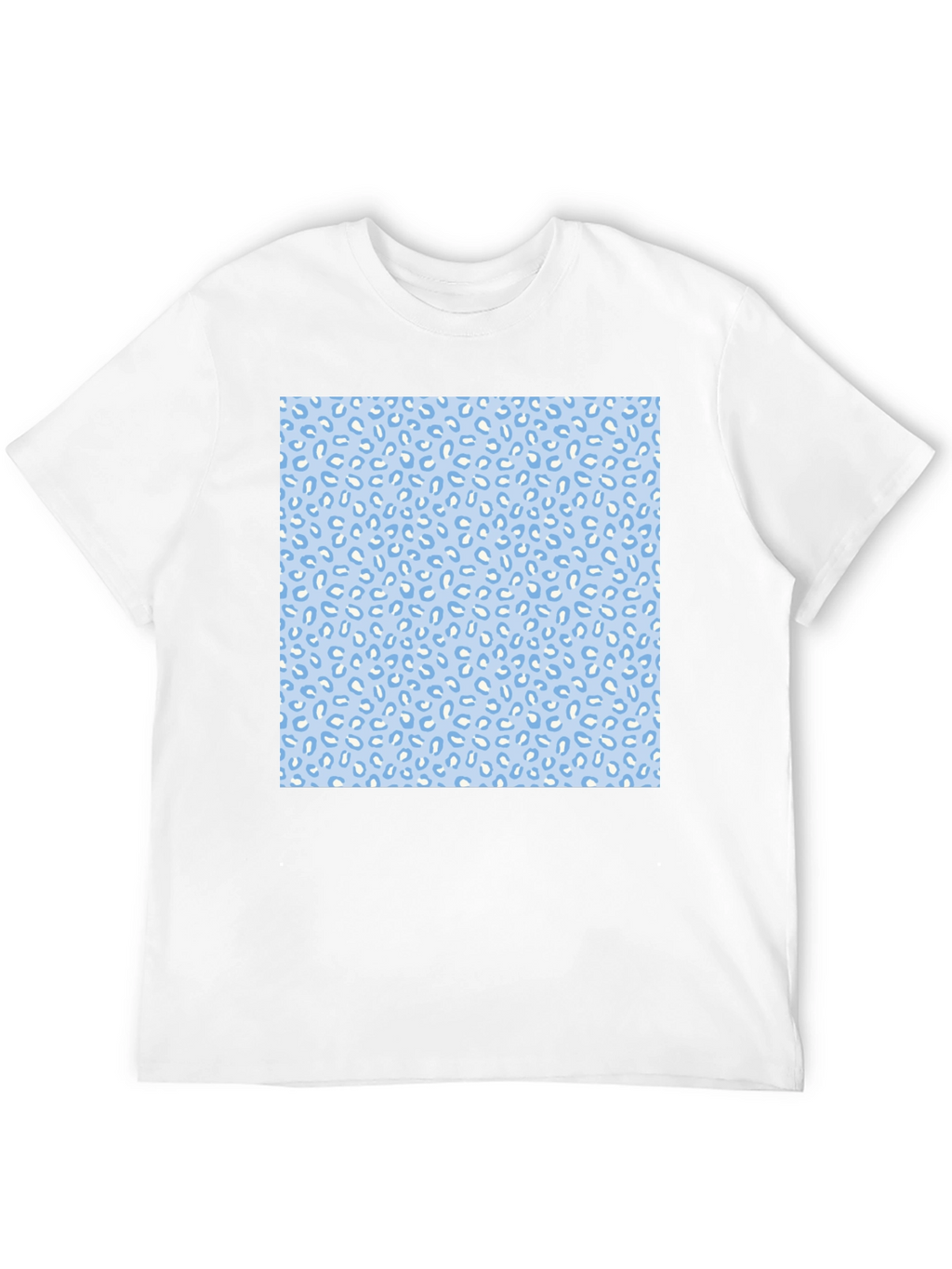 Cool Black Tee with Fun Blue Pattern