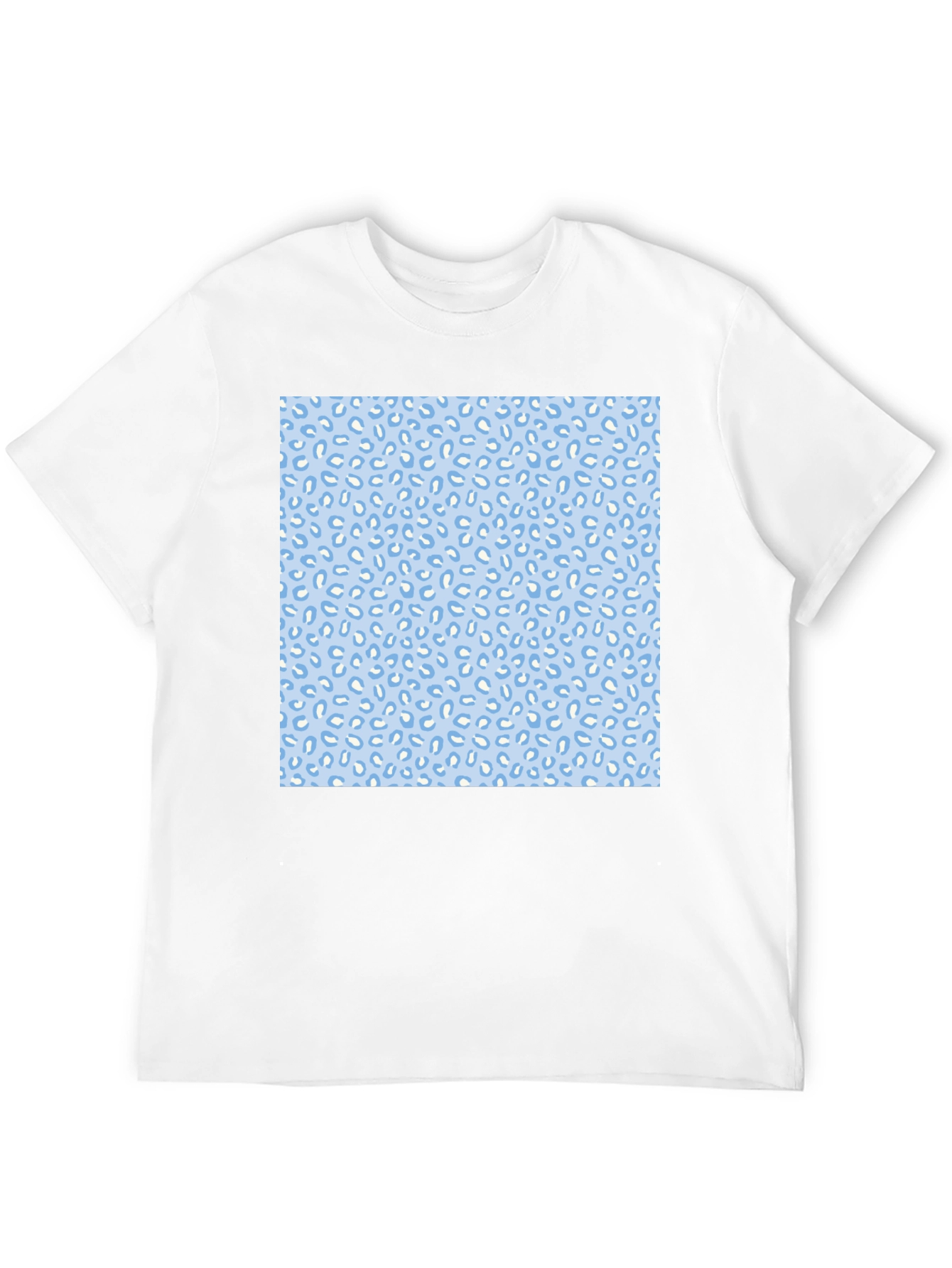 Cool Black Tee with Fun Blue Pattern