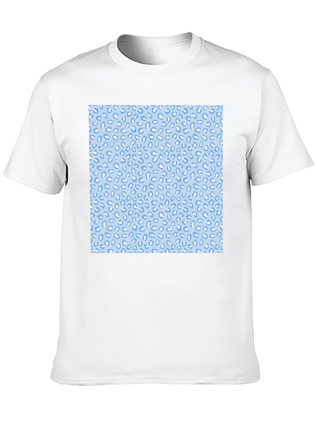 Cool Black Tee with Fun Blue Pattern