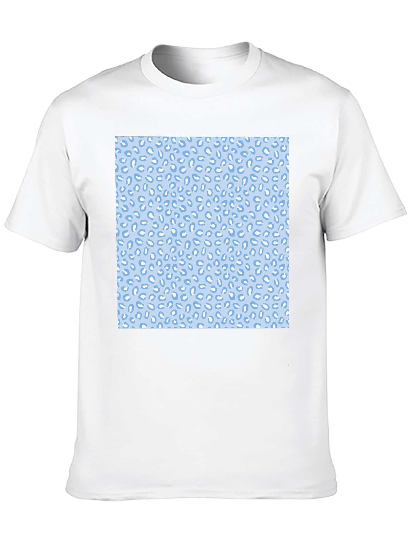 Cool Black Tee with Fun Blue Pattern