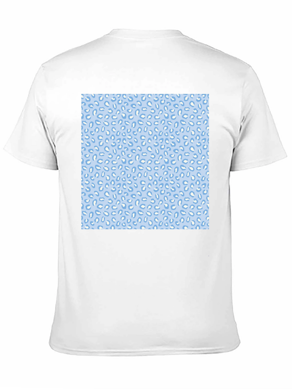 Cool Black Tee with Fun Blue Pattern