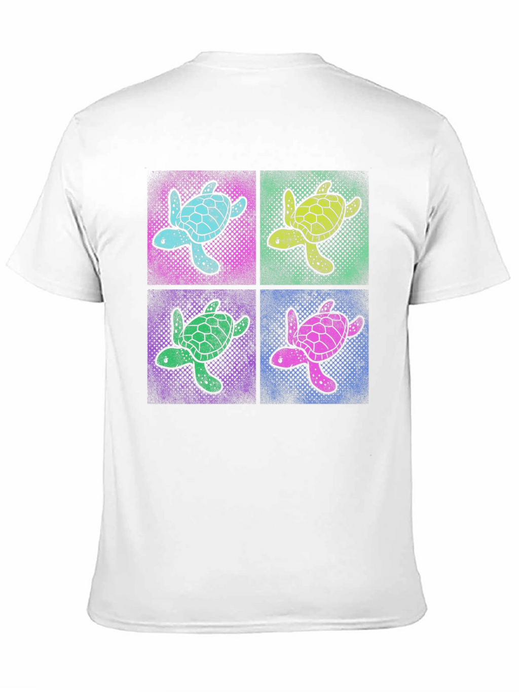 Retro Turtle Pop Art T-Shirt - Black
