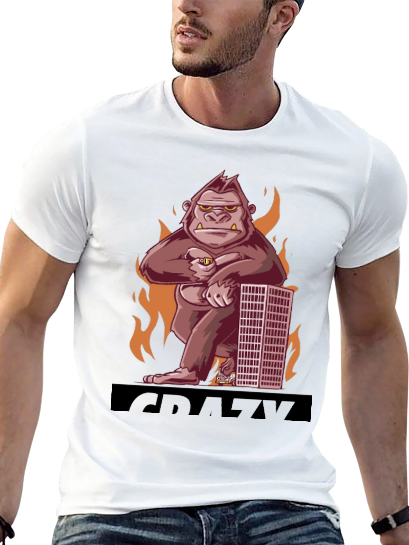 Crazy Kong T-Shirt - Mens Black Graphic Tee