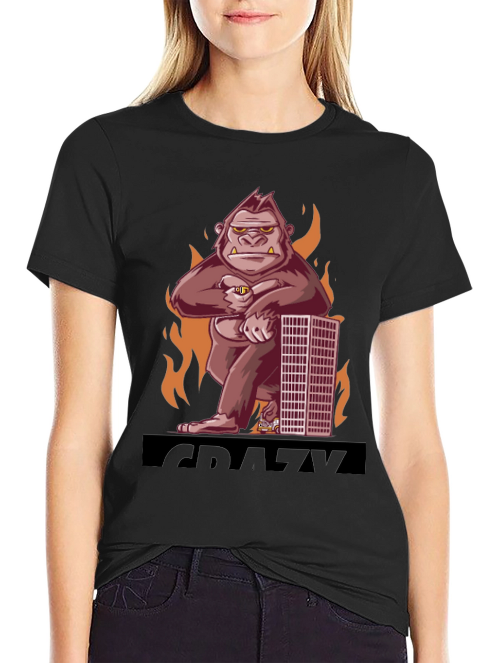 Crazy Kong T-Shirt - Mens Black Graphic Tee