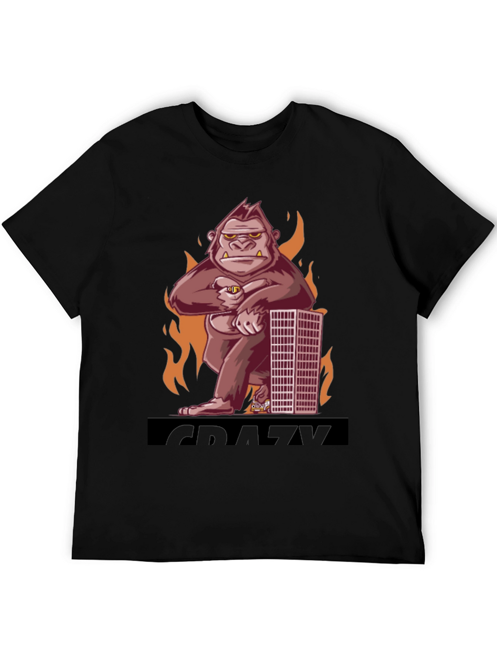 Crazy Kong T-Shirt - Mens Black Graphic Tee