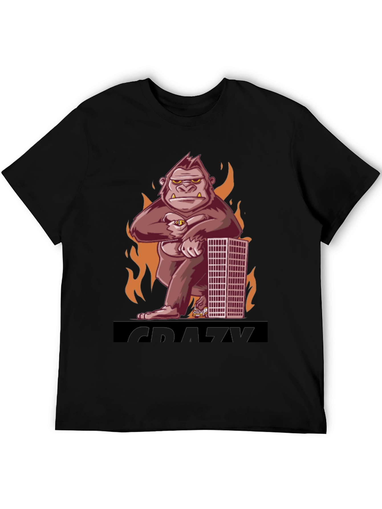 Crazy Kong T-Shirt - Mens Black Graphic Tee
