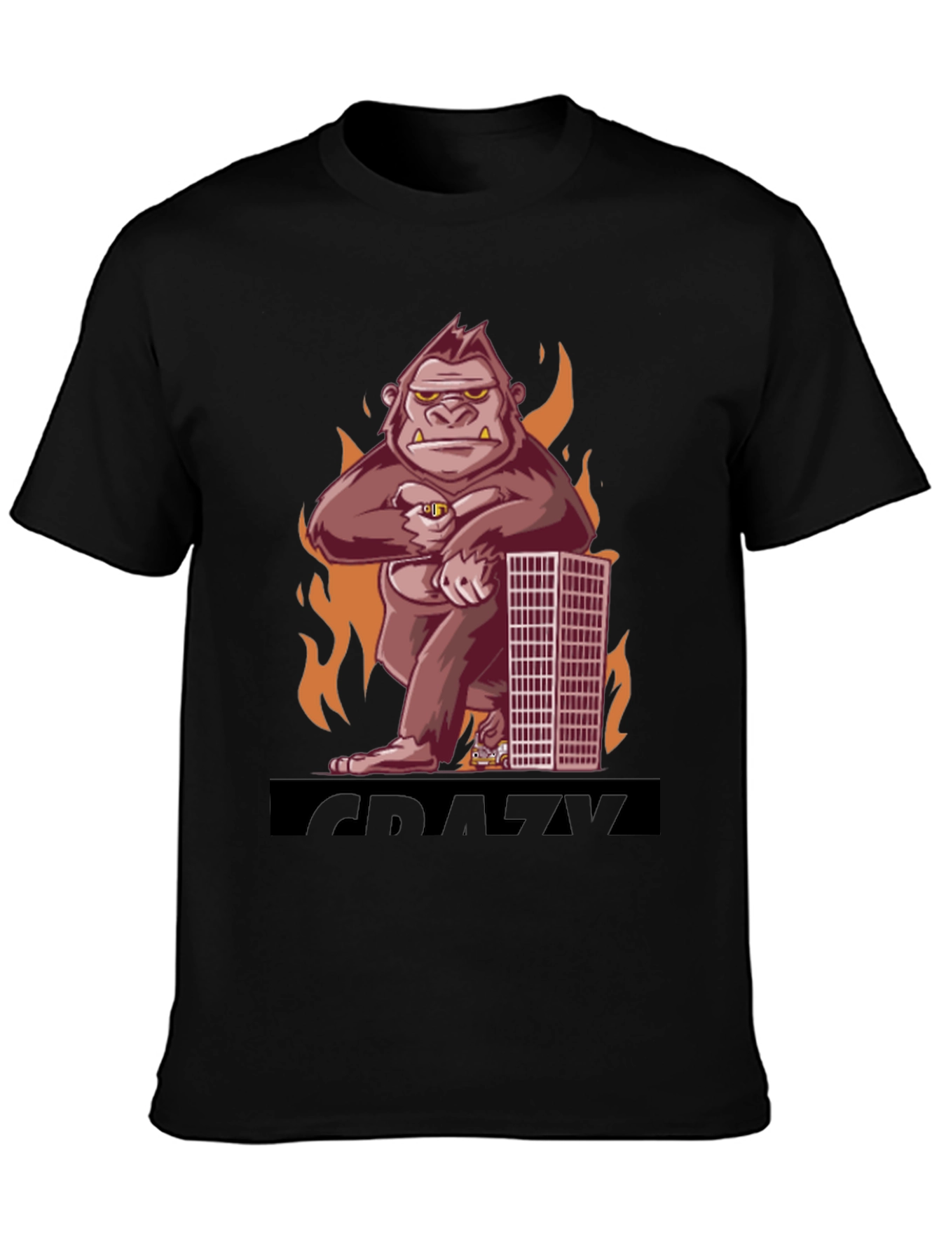 Crazy Kong T-Shirt - Mens Black Graphic Tee