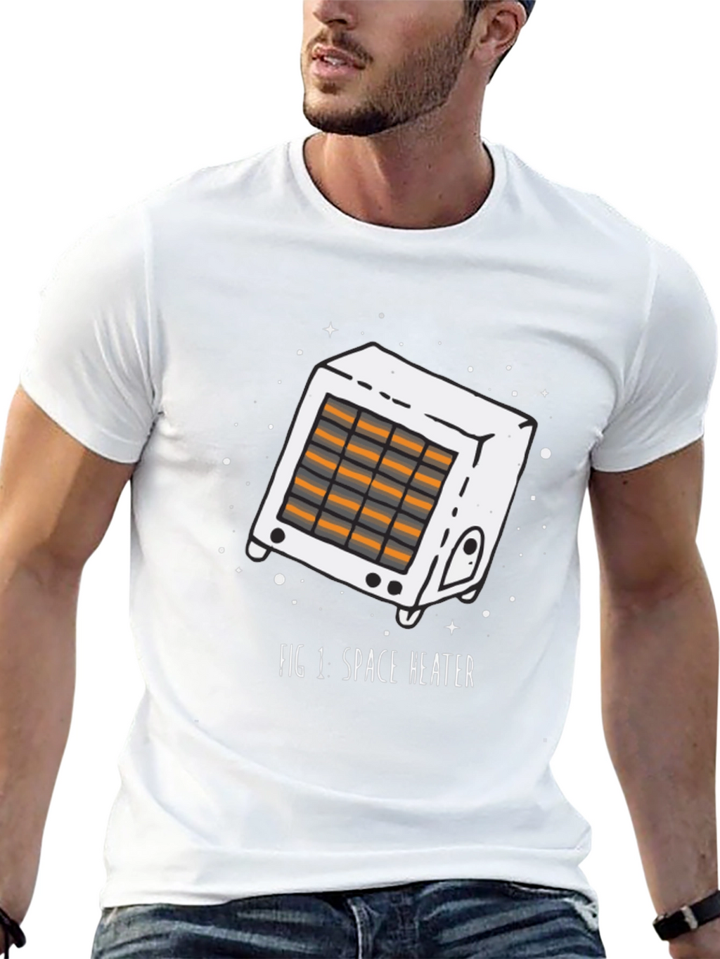 Space Heater Graphic T-Shirt - Quirky Design