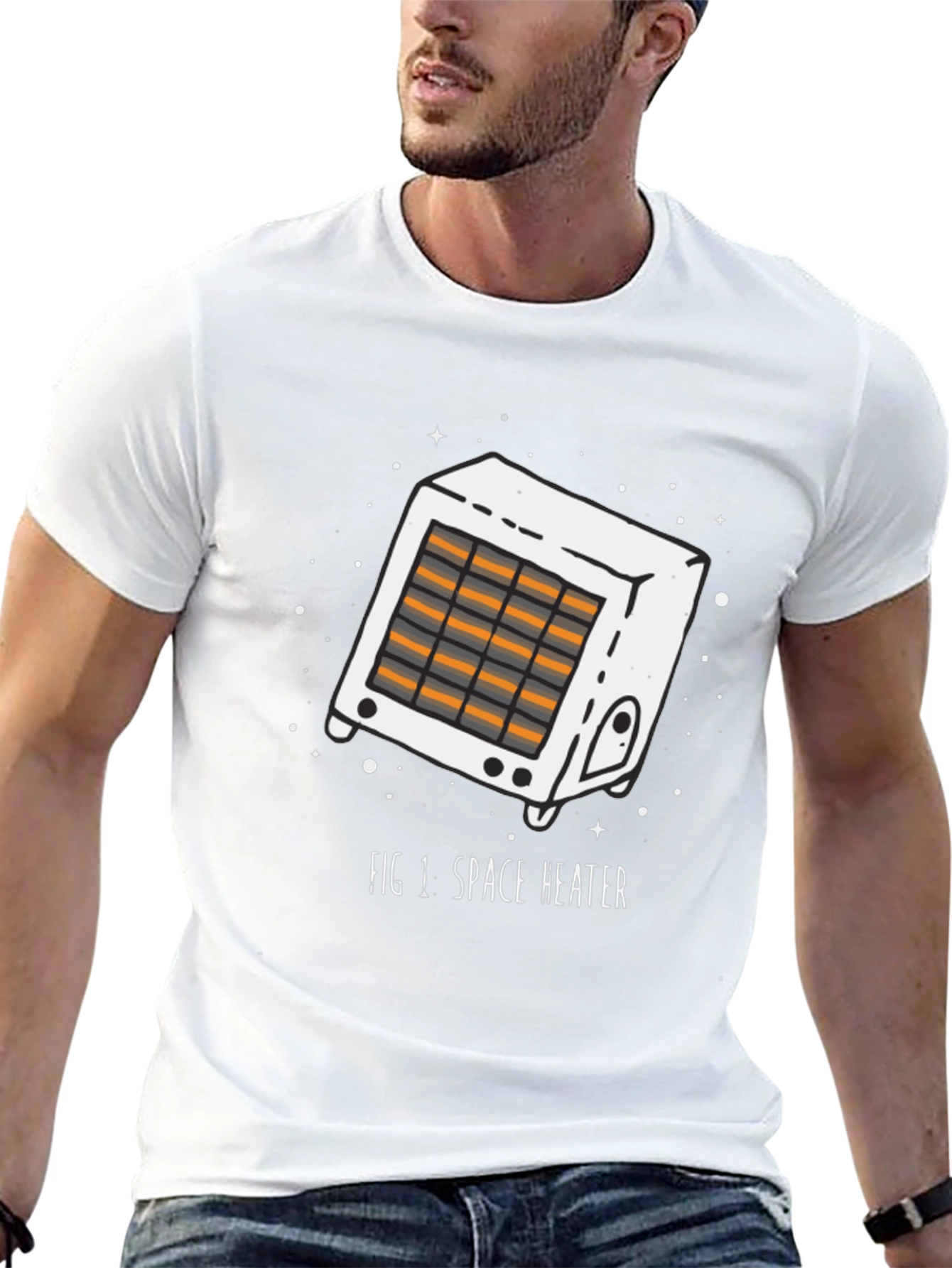 Space Heater Graphic T-Shirt - Quirky Design