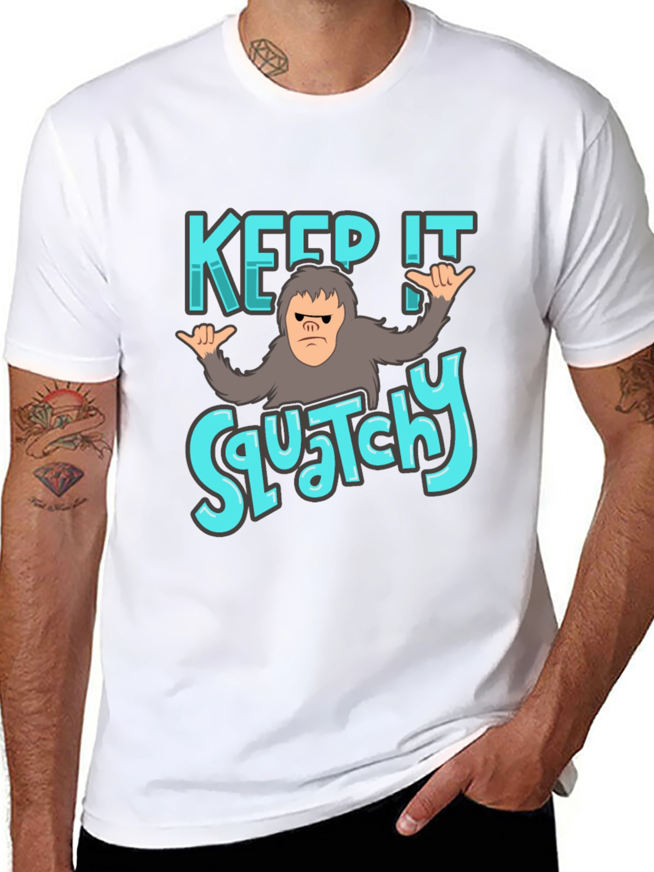Keep It Squatchy Black T-Shirt