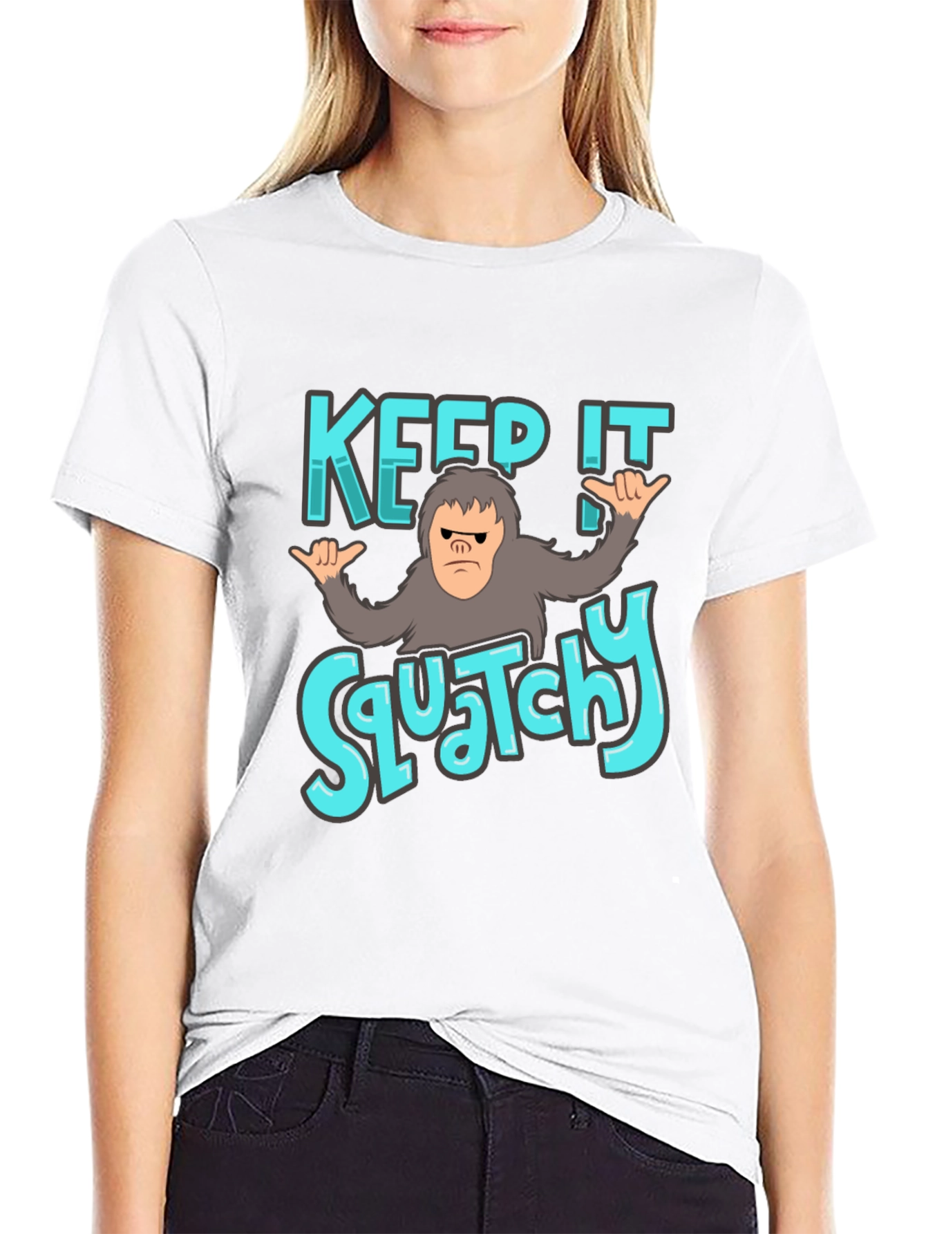 Keep It Squatchy Black T-Shirt