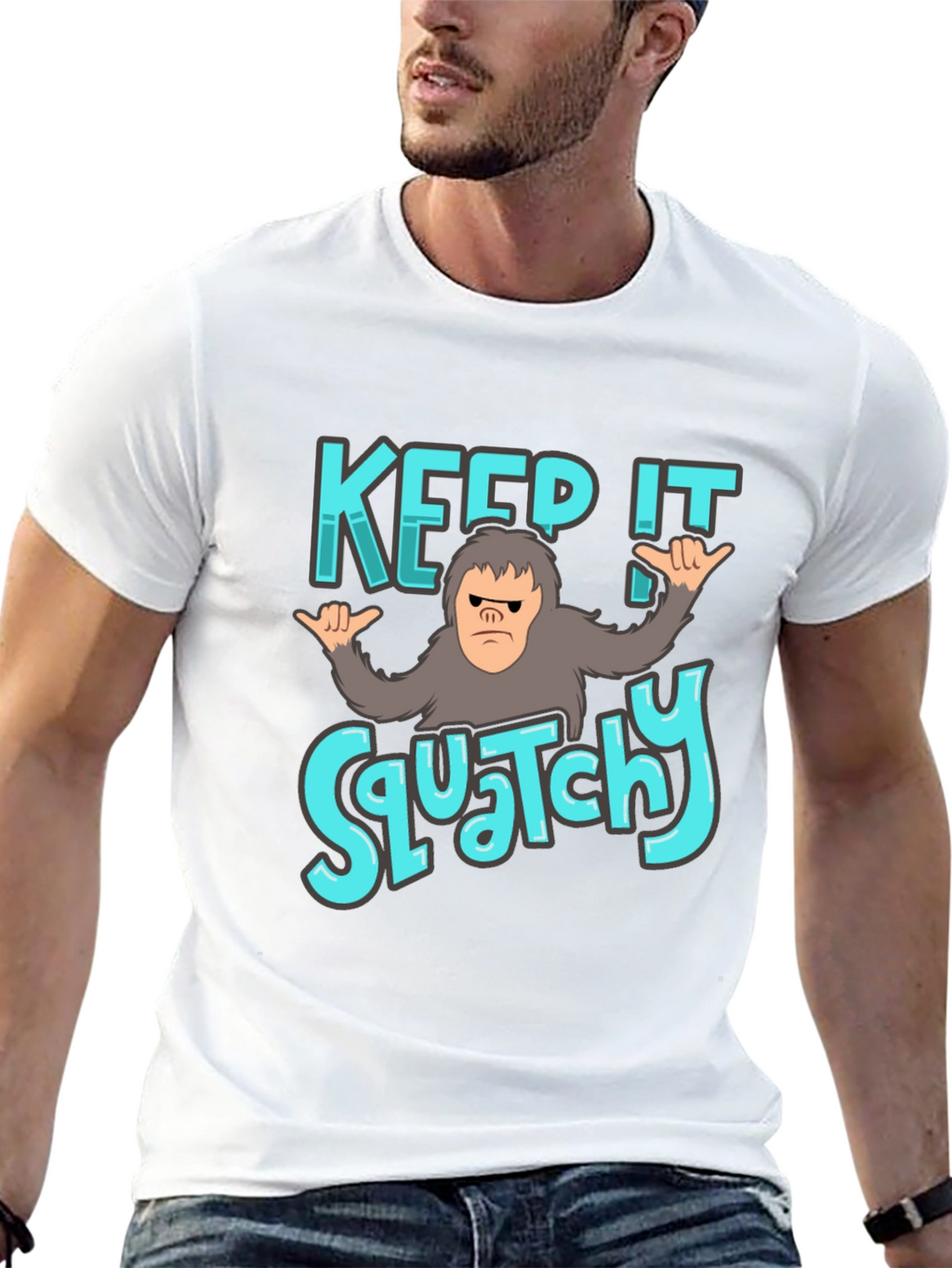 Keep It Squatchy Black T-Shirt