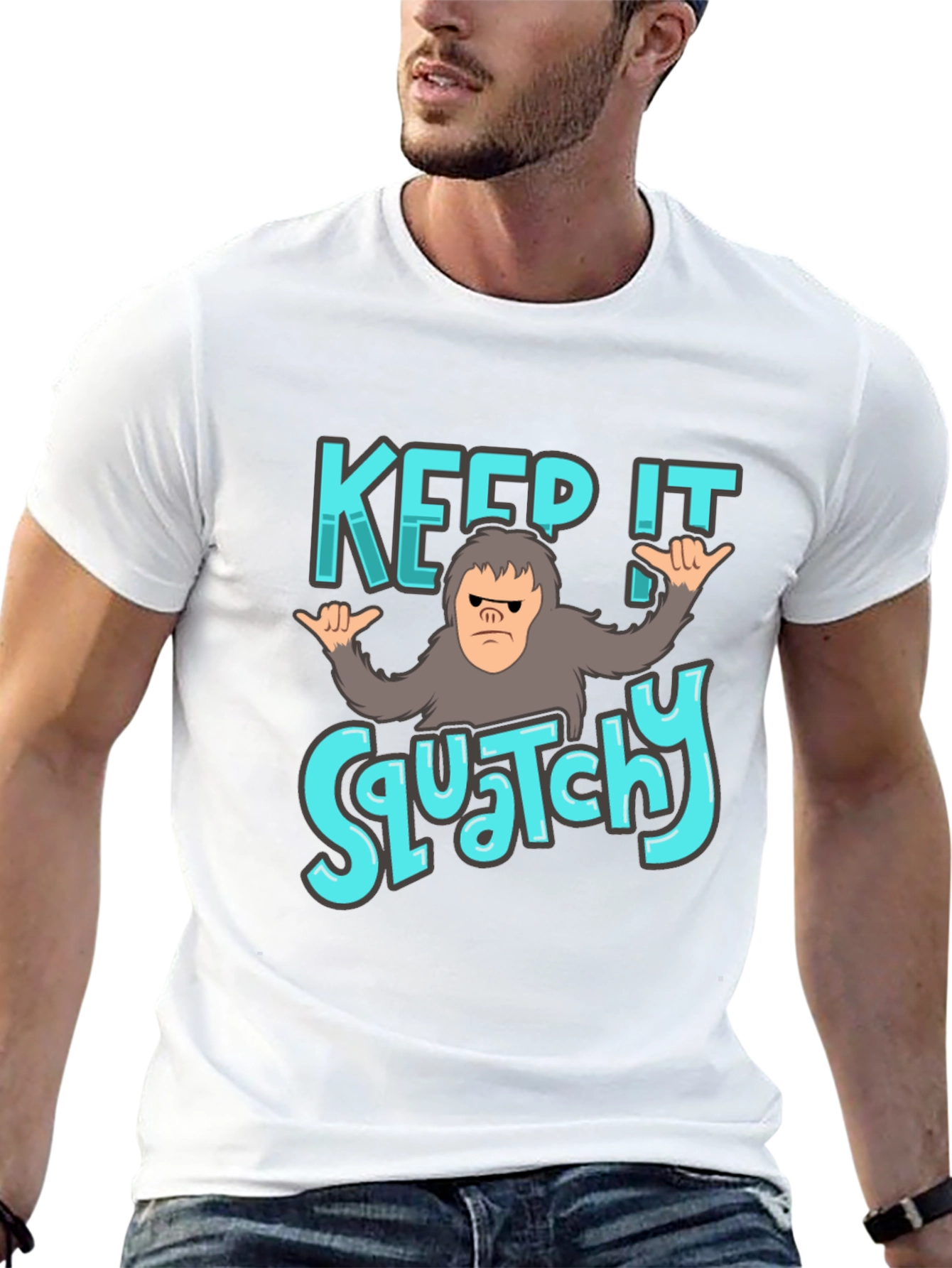 Keep It Squatchy Black T-Shirt