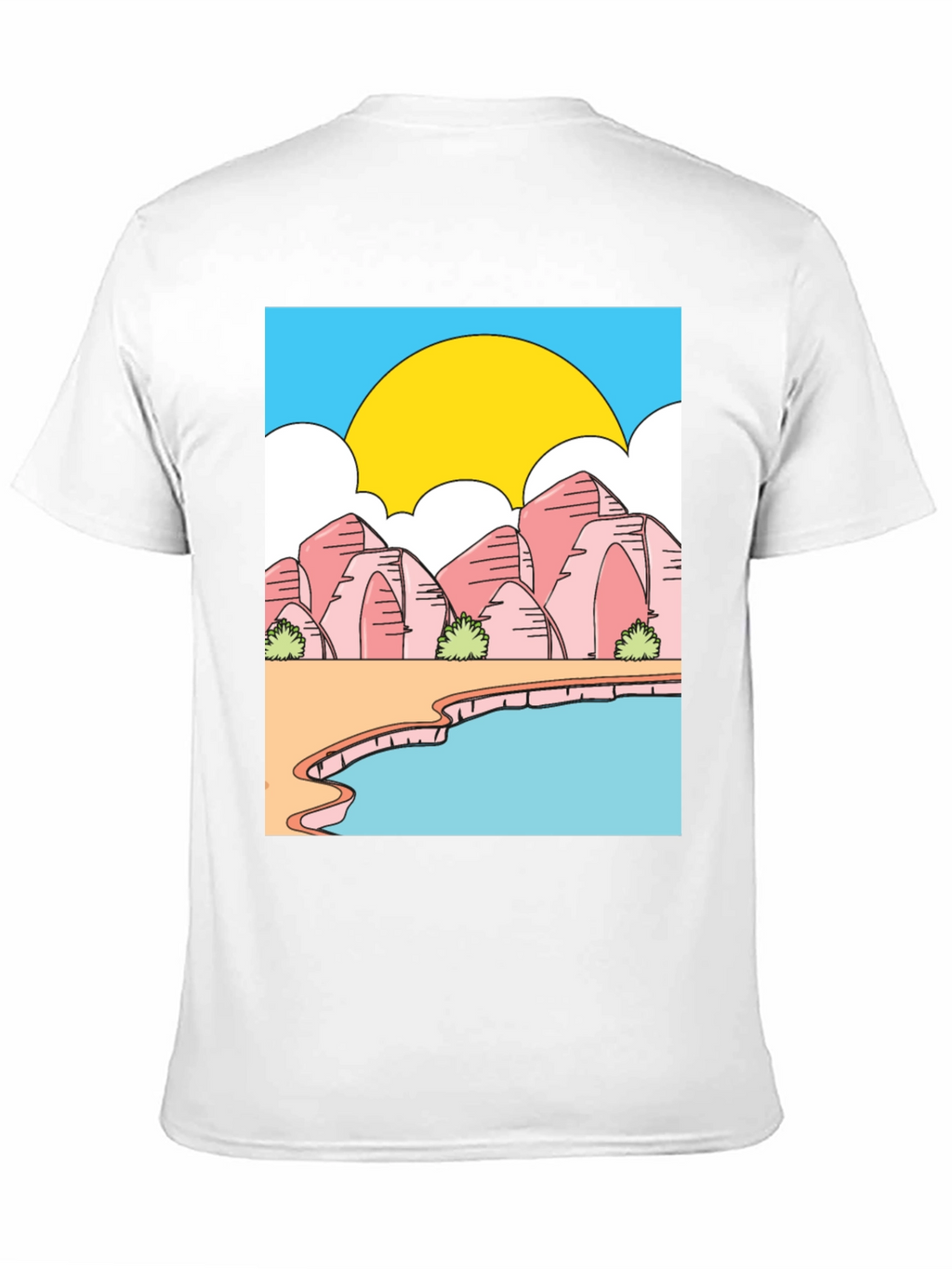 Cartoon Landscape Graphic Tee
