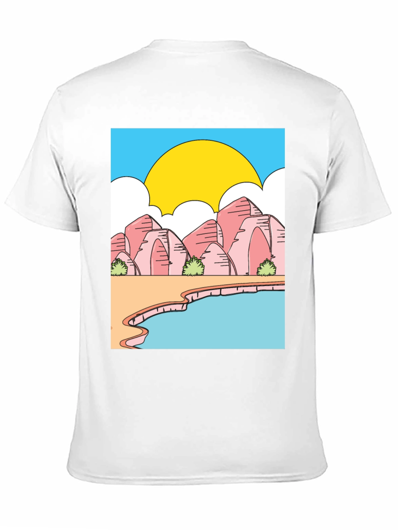 Cartoon Landscape Graphic Tee
