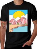 Cartoon Landscape Graphic Tee